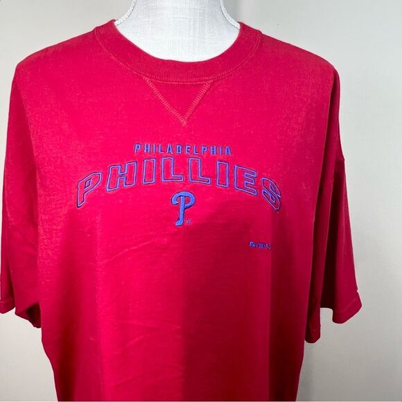 Russell Athletic Pro Cotton Embroidered Philadelphia Phillies 2002 Tee Shirt XL - Picture 4 of 10